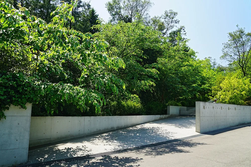 直島地中美術館入口外觀(2015年5月)