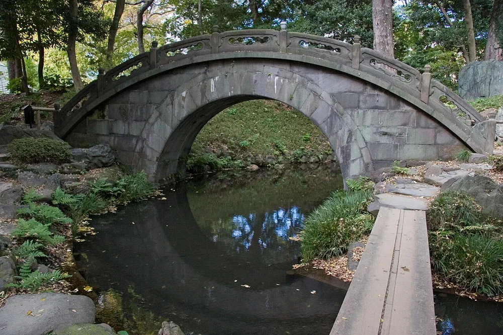 小石川後樂園圓月橋(2007年11月)