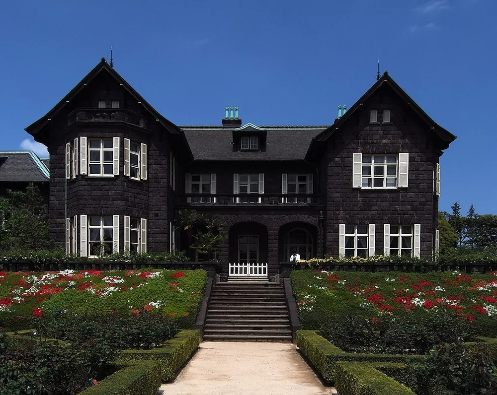舊古河庭園洋館與前庭(2009年4月)