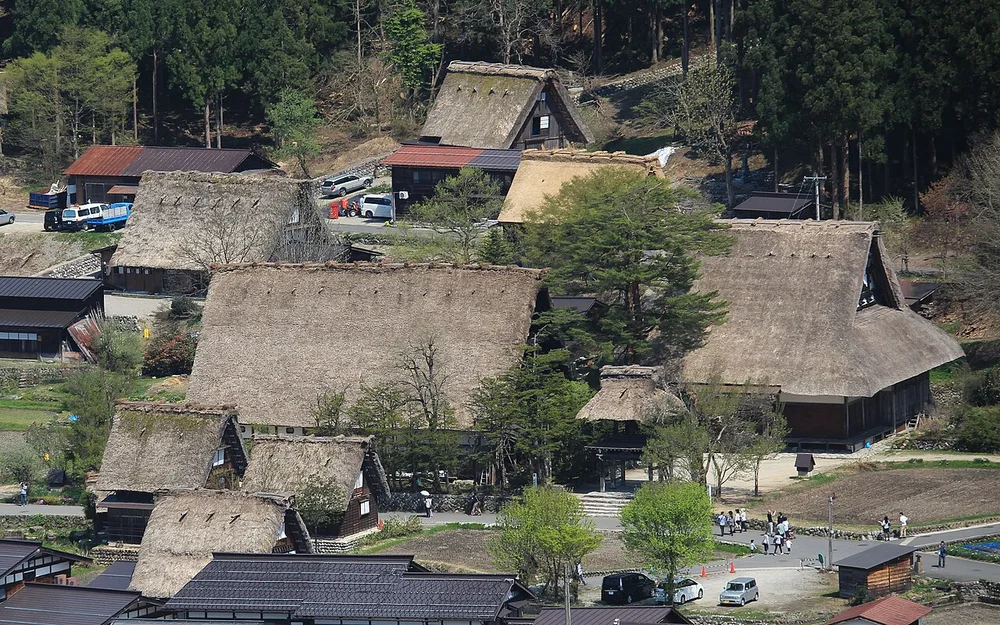 白川鄉明善寺一帶合掌造建物(2015年5月)