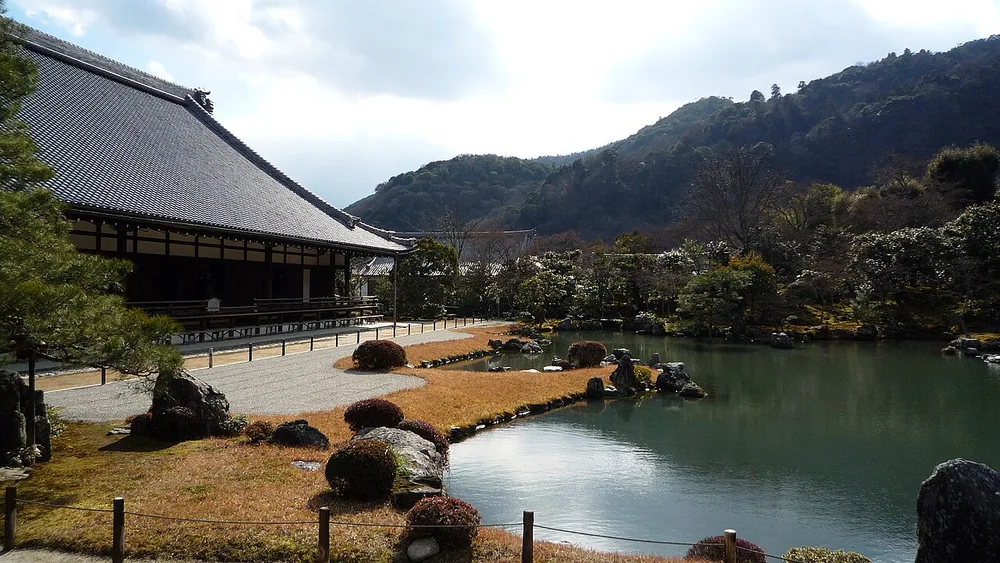 天龍寺庭園冬景(2009年)