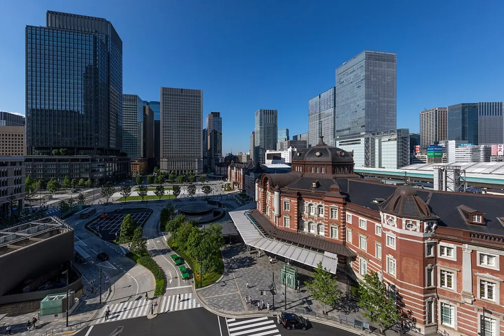 東京站丸之內站舍與站前廣場