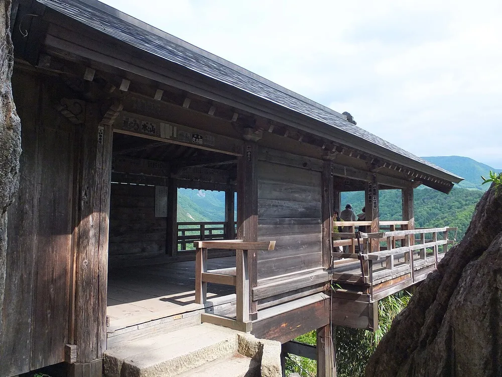 山寺五大堂的臨崖長廊(2017年6月)